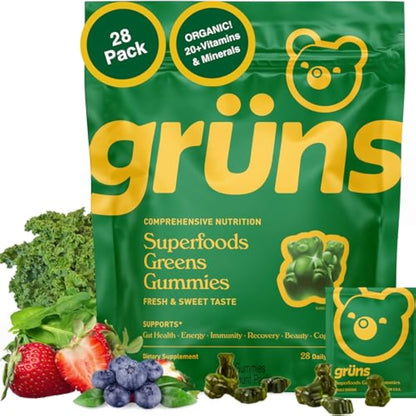 Grüns Adults Super Greens Gummies